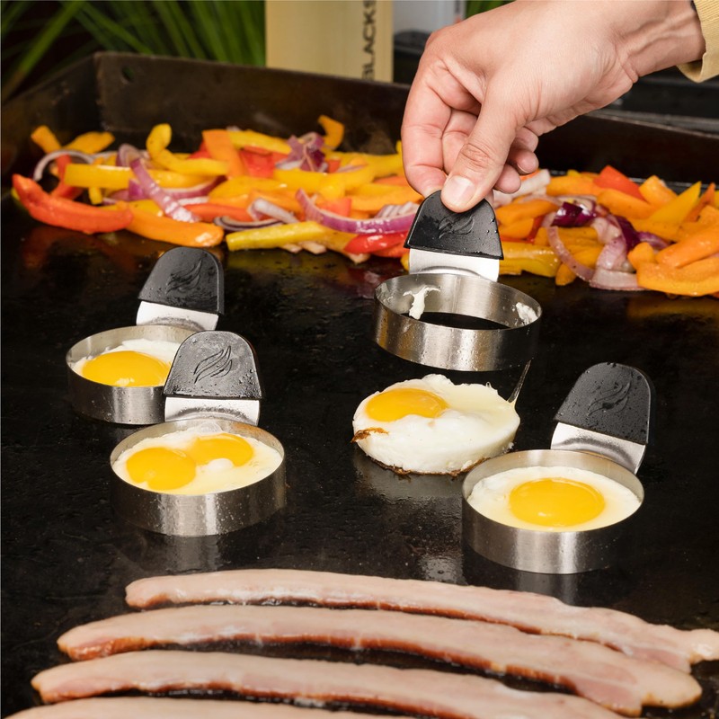 Plastic Batter Dispenser, Cast Iron Bacon Griddle Weight Press, 10