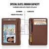 Slim RFID Blocking Card Holder Minimalist Leather Front Pocket Wallet