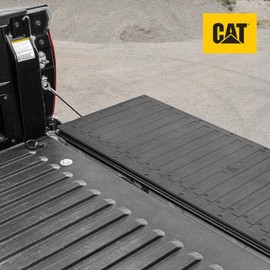 Cat® Ultra Tough Heavy Duty Truck Tailgate Mat/Pad/Protector - Universal Trim-to-Fit Extra-Thick Rubber for All Pickup Trucks 62" x 21" (CAMT-1509), Black