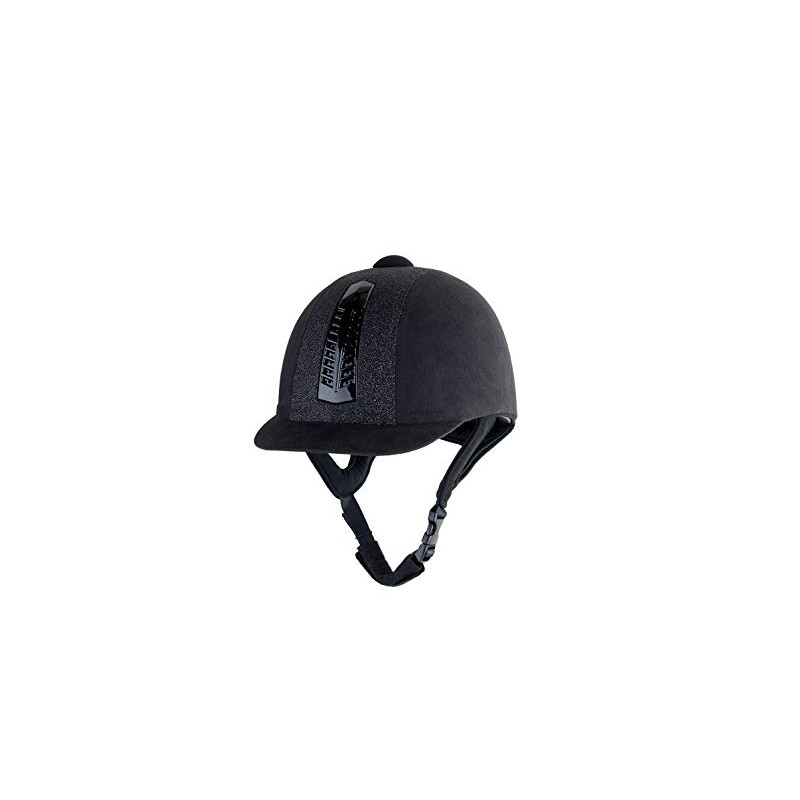 Rhinegold 0 Rhinegold Glitter Pro Hat-6.1/2-black Riding Hat, Black, 6.