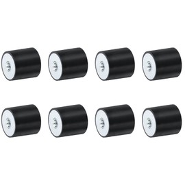 sourcing map 8Pcs 20 x 20mm M5 Thread Female Rubber Mounts, Vibration Isolators, Replaces Anti Vibration Pads Flat Silent Block Base Block