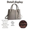 Women's PU Leather Handbag Stylish Tote Shoulder Bag with Crossbody