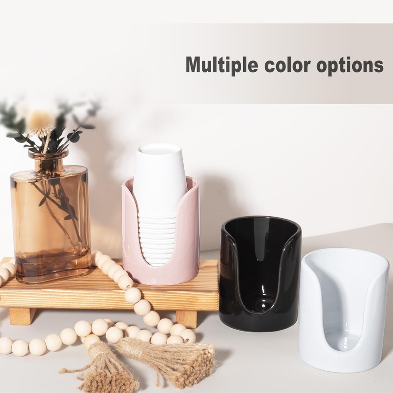 Bathroom Cup Dispenser - Small Holder for Bathroom, Mouthwash Cups,