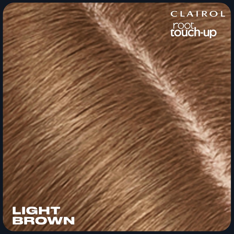 Clairol Root Touch-Up Temporary Concealing Powder, Light Brown Hair Color,