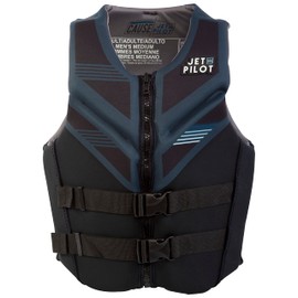 Jetpilot Cause Neoprene Coast Guard Approved Life Jacket PFD-Black – S (Black, Large)