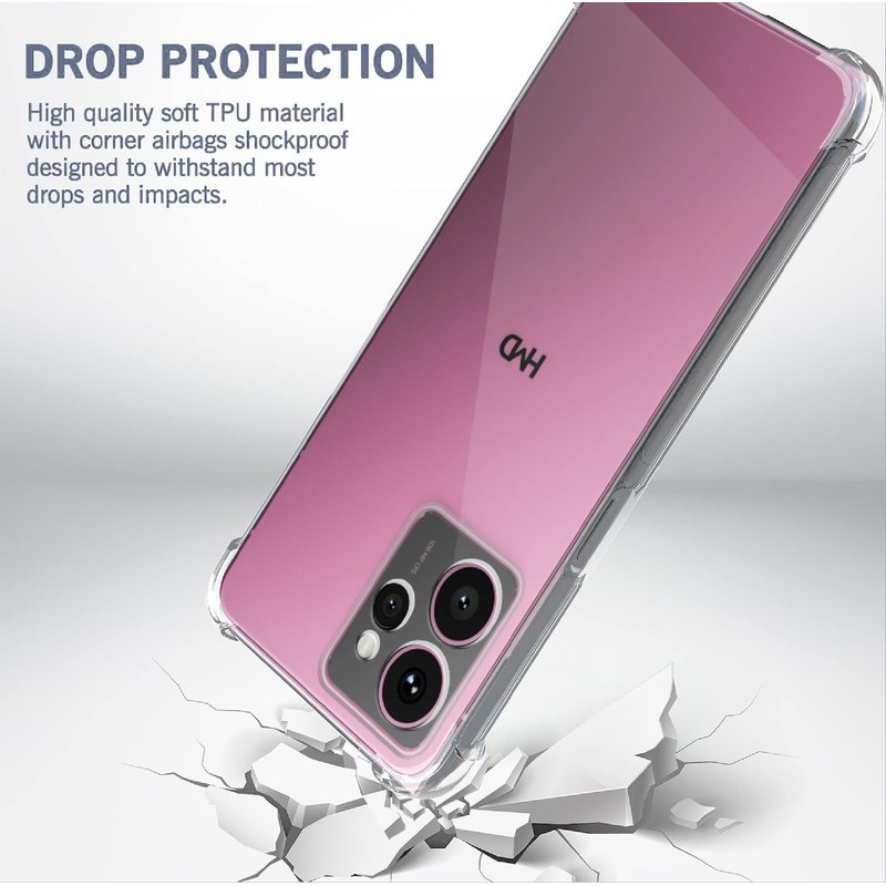 GIOPUEY Clear Case Compatible with HMD Skyline, Ultra Thin TPU