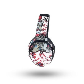 MightySkins Glossy Glitter Skin Compatible with Skullcandy Crusher ANC 2 - Graffiti Mash Up | Protective, Durable High-Gloss Glitter Finish | Easy to Apply