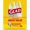 Glad Tall Kitchen Trash Bags 13 Gallon, Unscented Garbage Bags,