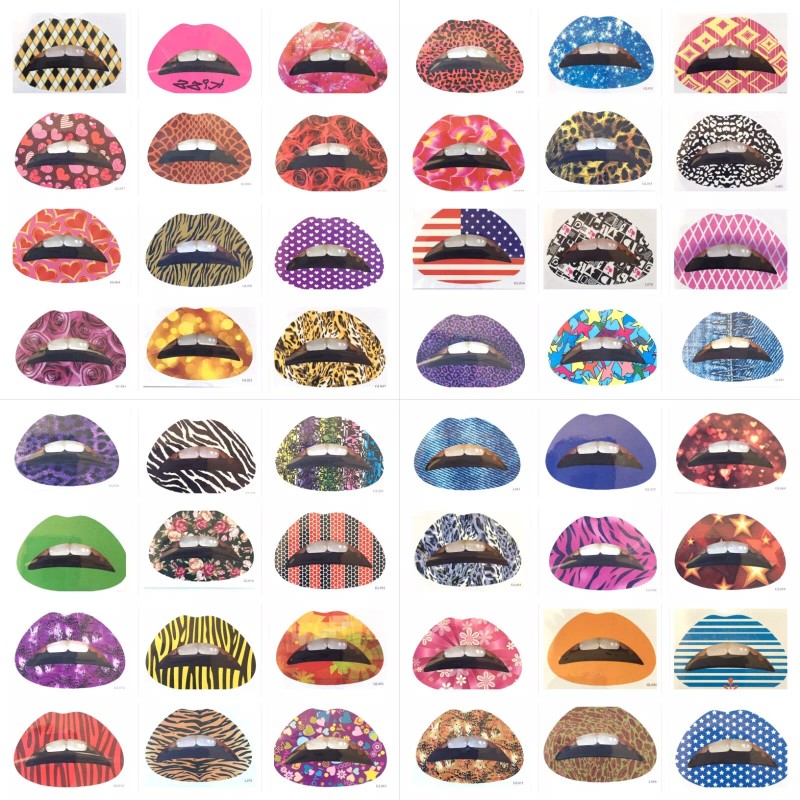 Gao Feng Temporary Lip Tattoo Sticker Lipstick Art Transfer With