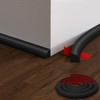 Flexible Quarter Round Molding, 118 Inch Peel and Stick Rubber
