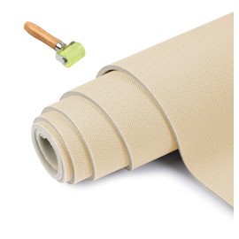 Headliner Fabric Material with Foam Backing for Automotive RV Boat Interior Upholstery Fabric Replacement (Beige, 70 Inch × 60 Inch)
