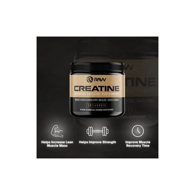 Raw Nutrition Monohidrato De Creatina Micronizada 150g Sfn