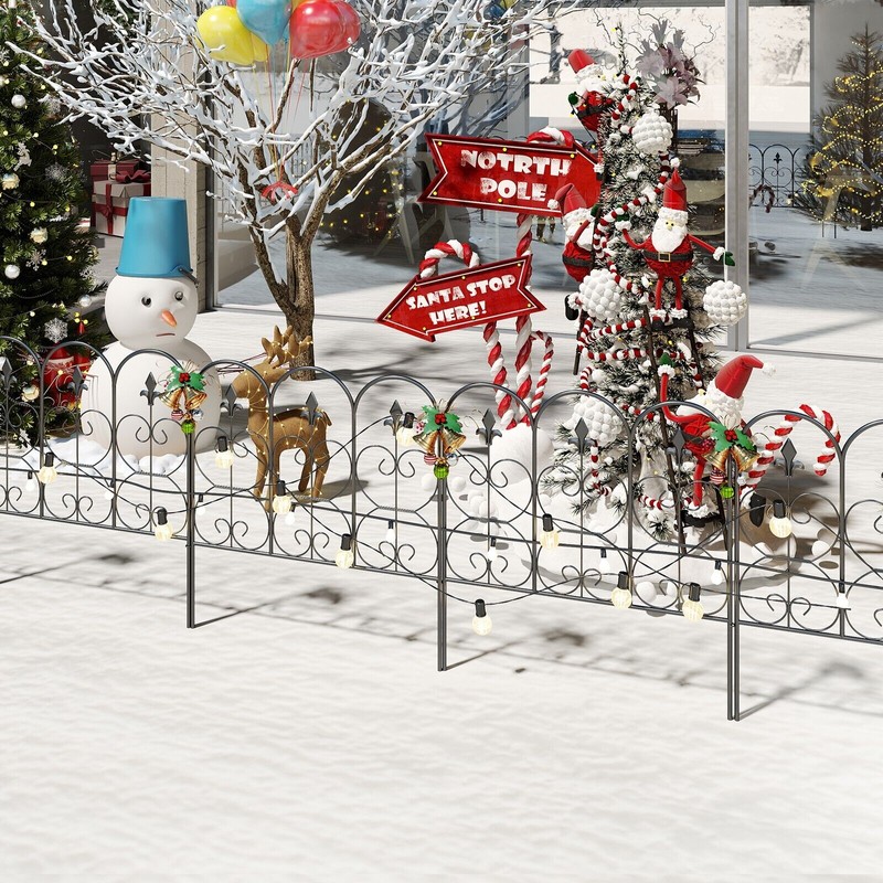 kinbor Tall Garden Fencing Rustproof Border Fence Edging Heavy Duty