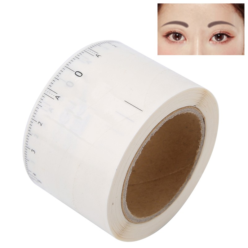 50pcs/roll Microblading Eyebrow Ruler Disposable Eyebrow Tattoo Shaping Ruler Tool4#