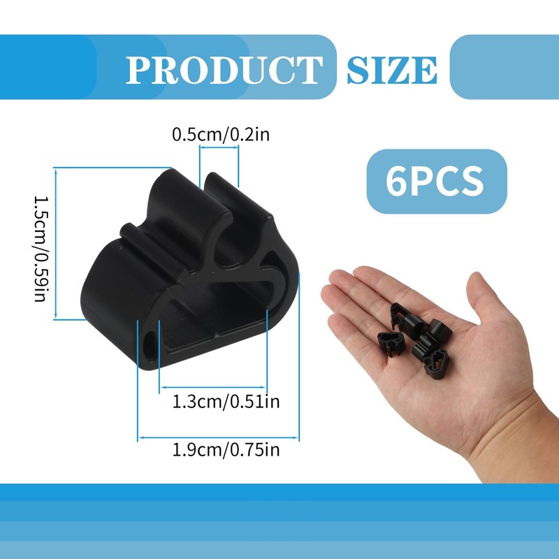 Pack of 6 Windscreen Wiper Arm Clips for 3008, 5008