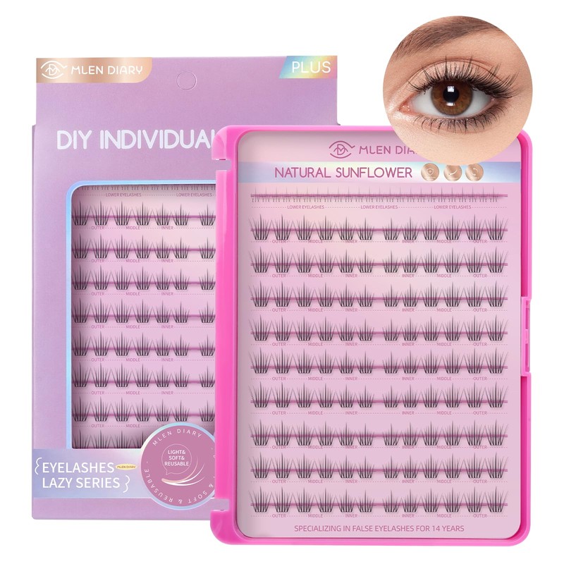 Lash Clusters DIY Eyelash Extensions 120 PCS Individual Cluster Lashes