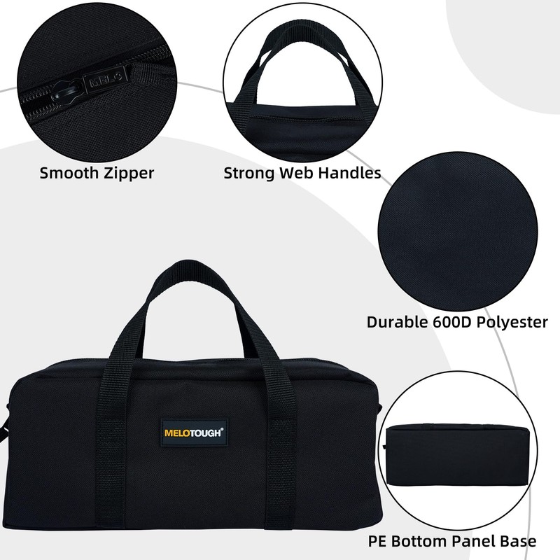 MELOTOUGH Canvas Utility Tool Tote bag Combo Kit-Includes 2 Medium