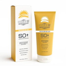 FOTOSUN UV Protector Solar FPS 50+ en Gel 125 ml, facial y corporal, UVA y UVB, para todo tipo de piel, uso diario, 3 pack adulto, bloqueador solar no graso