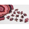 Maze-Like Cut Pattern Agate Puzzle, 180 Pieces with 4 Crystal-Themed