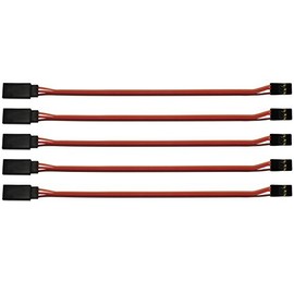 Apex RC Products 6" / 150mm JR Style Servo Extension - 5 Pack 1006