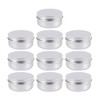 10 PCS 100ml Aluminum Tin Jars Round Metal Cosmetic Lids