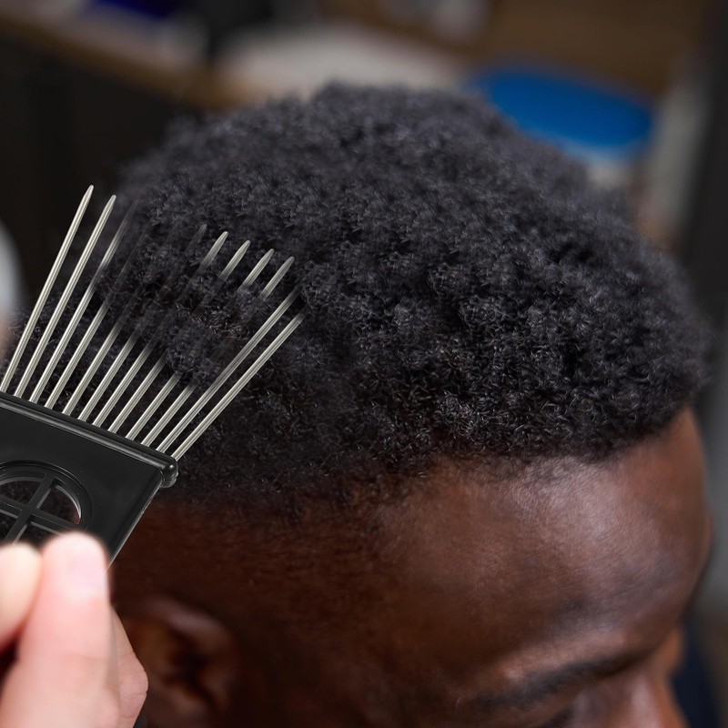 VOCOSTE Pack of 2 Metal Hair Picks, Metal Afro Hair