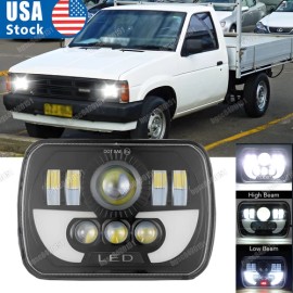 Unbranded For 1995- 1996 1997 Nissan Pickup Hardbody 7x6" LED Headlights Hi/Lo Sealed Beam