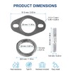 2 Piece Exhaust Gasket Set Compatible with Yamaha Aerox Peugeot