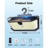 LUHLEE 526LEDs Solar Outdoor Lights Hanging on Fence 6000K Solar