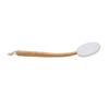 Lotion Applicator EVA Wooden Handle 4 Replaceable Pads Shower Brush