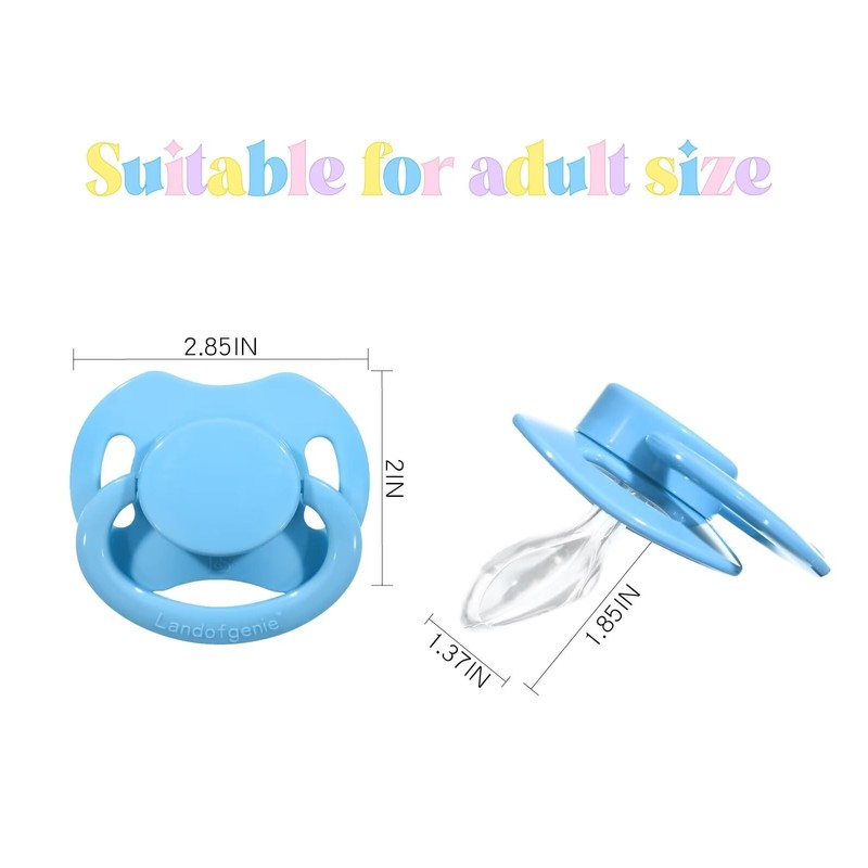 Landofgenie Large Teat Shield Dummy Adult Size Blue
