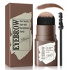 Eyebrow Stamp and Eyebrow Stencil Kit, Eyebrow Powder with 24