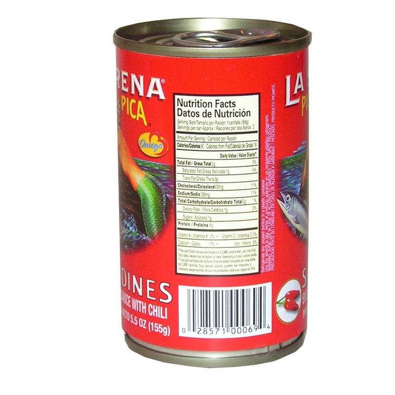 La Sirena Pica Pica Sardine 5.5 oz - Sardina (Pack