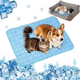 Tcairzl 2025 New Dog Cooling MatPad, Pet Cooling Mat, Portable PetCooling Pad for Dogs & Cats, Dog CoolingMat for Home and Outdoor Use, Washable Portable Pet CoolingPad for Dogs (Small)