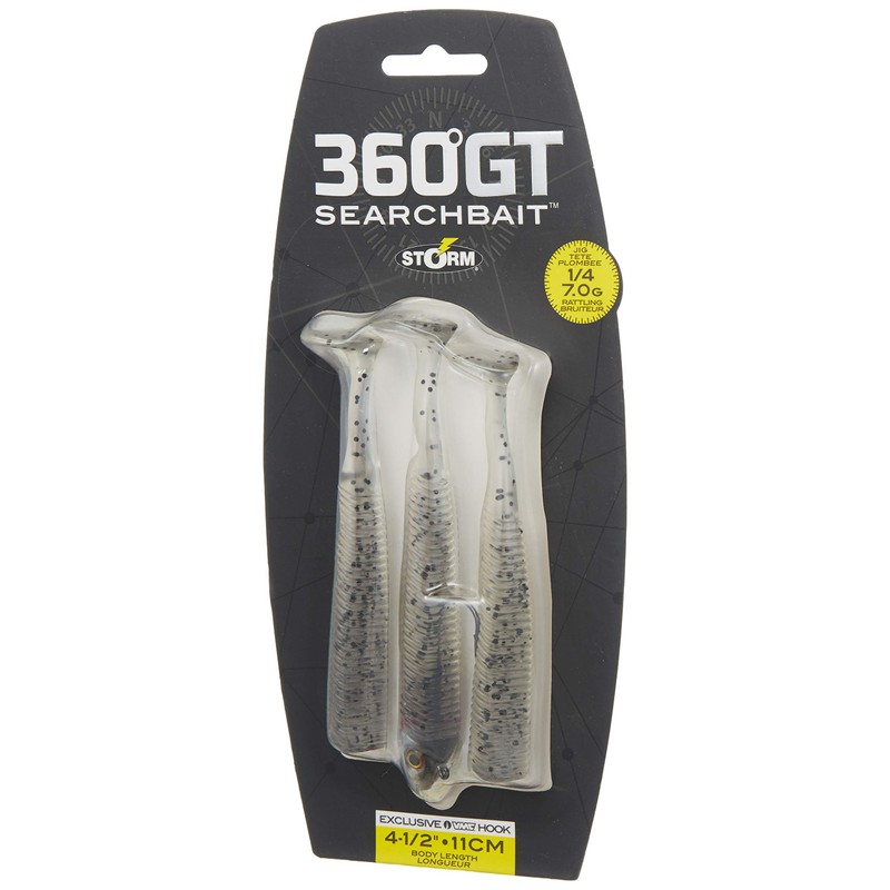 360GT Searchbait Minnow 3.5"- 1/8 oz Smokin' Ghost