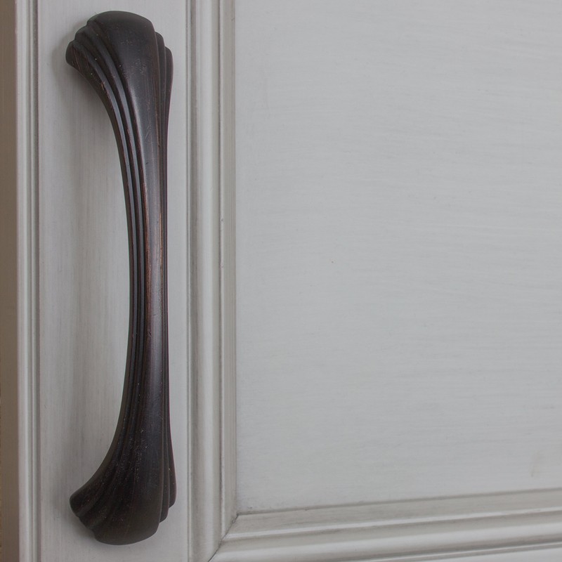 GlideRite Hardware 4048-ORB-10 Shell Series Cabinet Pull, 10 Pack, 4.5",