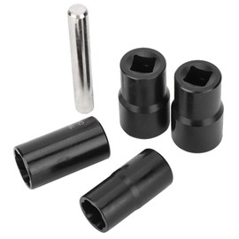 Quitatuercas de rueda de bloqueo, 5 piezas, juego de llaves de tuerca, extractor de pernos de rueda de bloqueo, 17 mm, 19 mm, 21 mm, 22 mm