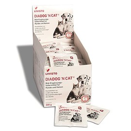 Livisto DiaDog`N Cat für Hunde und Katzen | 60er Pack | 60 x 5 g | Diätergänzungsfuttermittel für Hunde und Katzen | Kautablette zur Linderung akuter Resorptionsstörungen des Darms