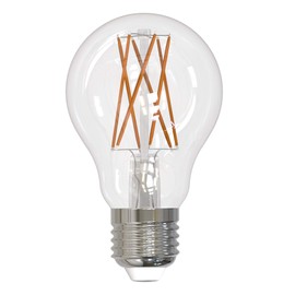 Bulbrite Pack of (2) 9 Watt Dimmable Clear Filament A19 Medium (E26) LED Bulb - 1100 Lumens, 3000K, and 90 CRI