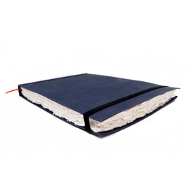 Artway Indigo - Cotton Rag Paper Sketchbook - A4 Landscape Format - 70 Pages/35 Sheets of 250gsm Medium Texture 100% Cotton Rag Paper - 100% Handmade