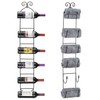 Sorbus Wall Mount Wine/Towel Rack (Holds 6 Bottles)