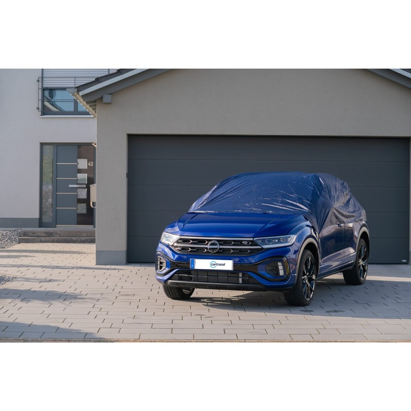 Cartrend 70339 Half car cover "New Generation", weatherproof, size M,
