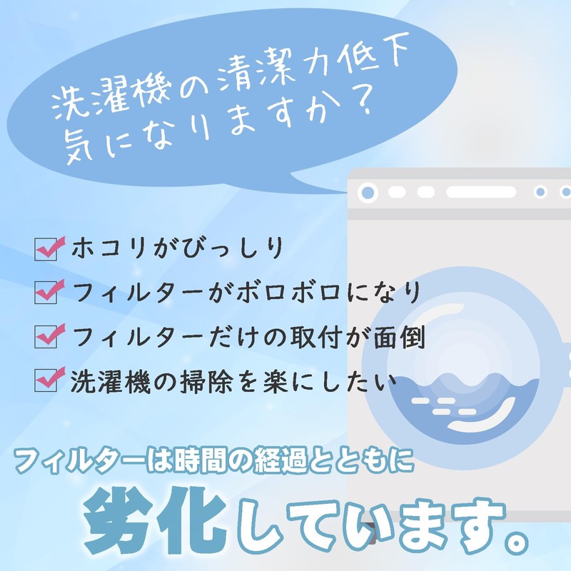 ISTORA 洗濯機用 糸くずフィルター Panasonic パナソニック適用 AXW22A-9MB0 部品 交換用 適格請求書ok