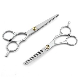 NOLITOY 1set Hair Cutting Set Flat Scissors Teeth Scissors Ergonomic Grip Salon Cape Portable Case for Home and