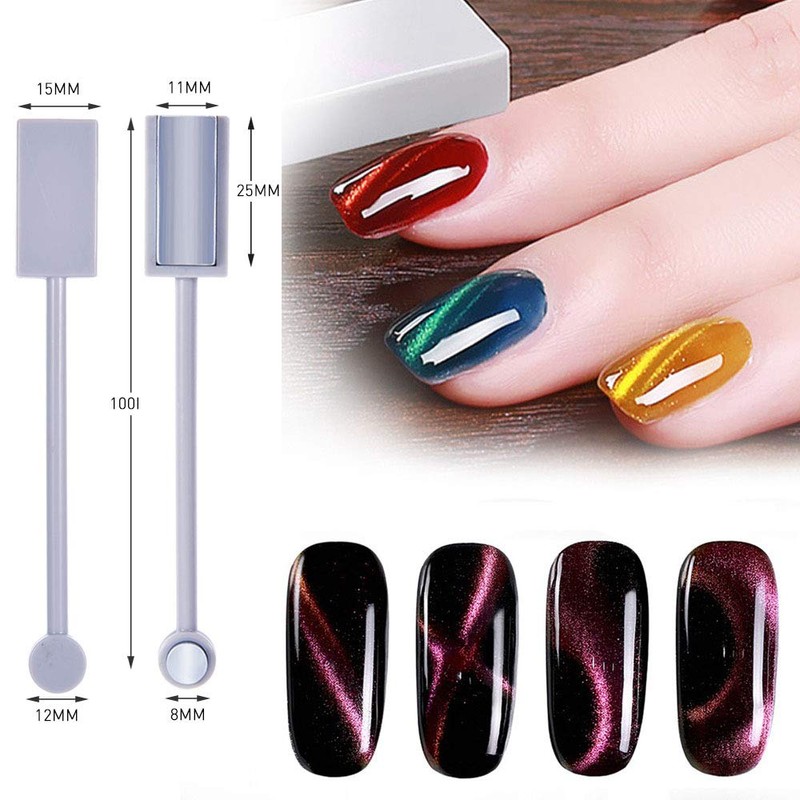 SILPECWEE 4pcs Nail Magnet Tool Set Magnet Plate Wand Board