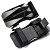 Dubulle Men's Designer Belt Black Buckle Ratchet Genuine Leather Adjustable