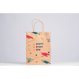 RACETOP Brown Gift Bags with Handles Bulk, 8"x4.5"x10.8" 50Pcs Brown Paper Bags with Handles Bulk, Brown Kraft Paper Bags, Gift Bags Bulk, Retail Bags, Shopping Bags