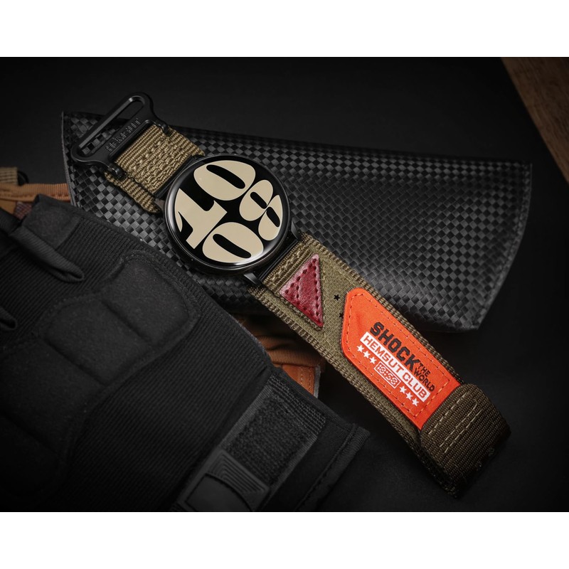 FIILIIX20mm 22mm 24mm Quick-Release Nylon Watch Band, Soft Breathable Wide