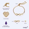 LuckyLy Pulseras Mujer con Dijes de Corazón e Infinito, Brazalete