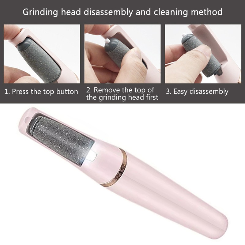Electric Callus Remover Electric Foot Care Pedicure Set LED Rechargeable